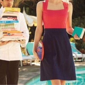 Girls from Savoy red and navy dress